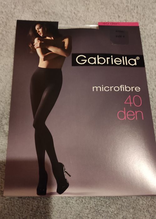 Rajstopy Gabriella 40 den. Kolor Khaki.Microfibra. Rozmiar 5
