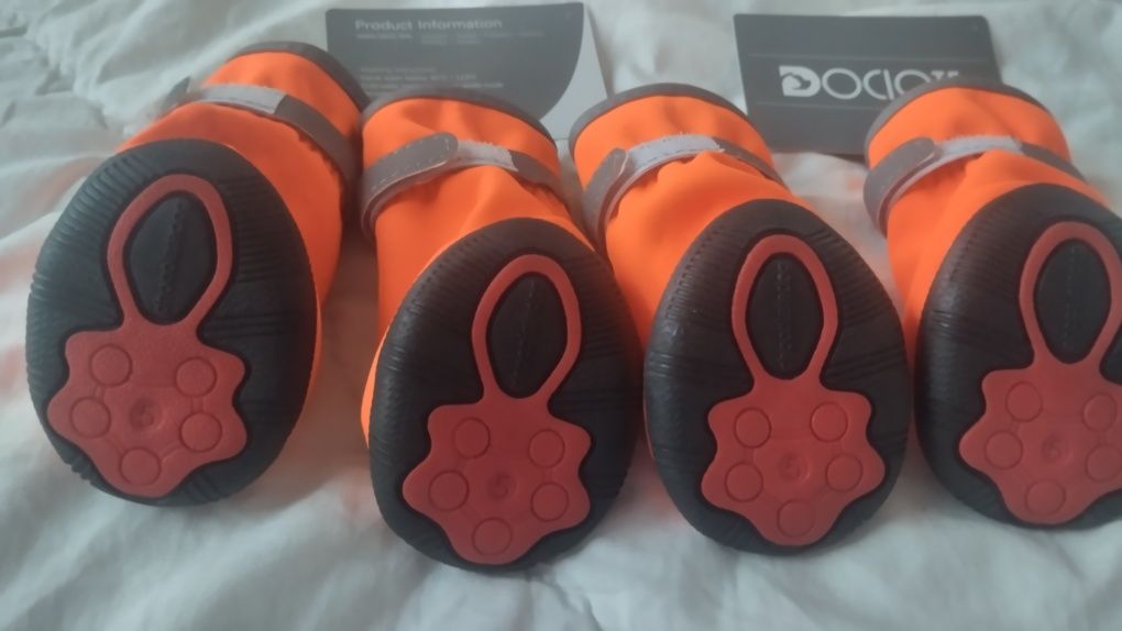 Buty antypoślizgowe dla psa odblaskowe wodoodporne podeszwa 6 cm