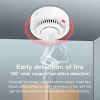 Tuya WiFi Czujnik dymu Ochrona przeciwpożarowa alarm system