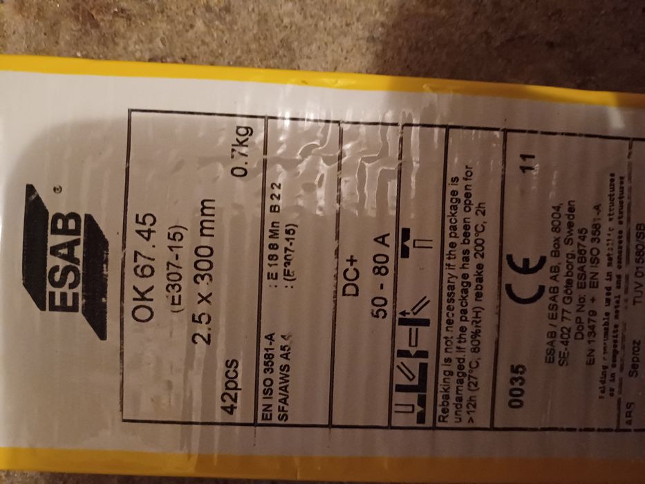 Elektrody ESAB 2,5x300
