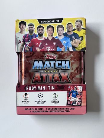 Puszka Ruby mini tin 2021/22 karty Topps Champions League Match Attax