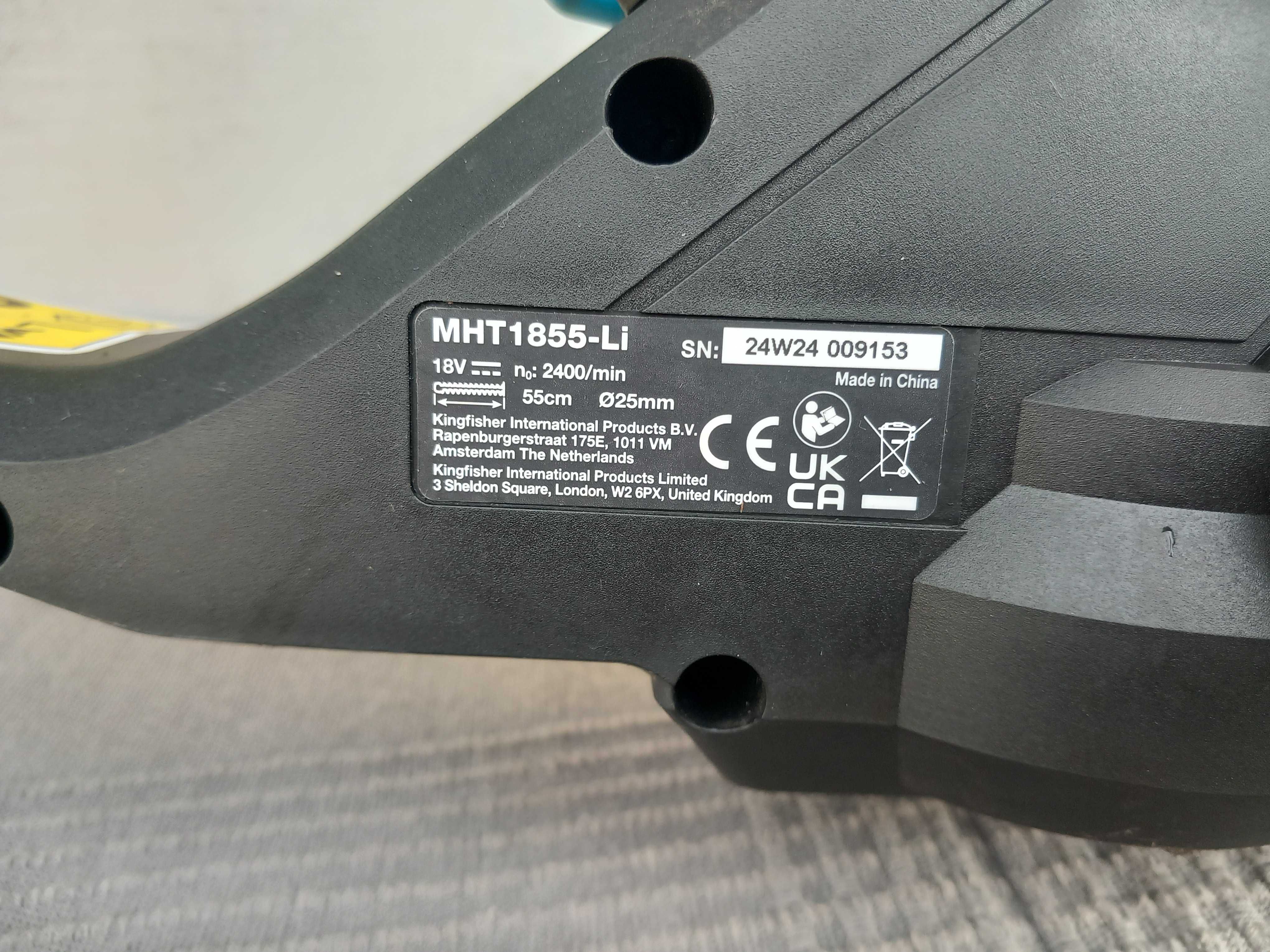 Nożyce do żywopłotów akumulatorowe Macallister mht1855-li