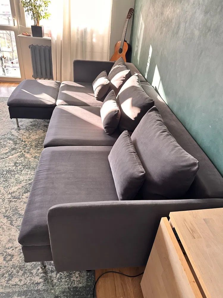 Kanapa Ikea Söderhamn szezlong naroznik sofa stan bdb