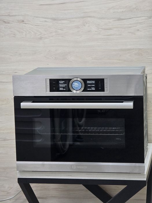 Духова шафа Bosch 2в1 Пароварка 45см Чюдовий стан України.мова