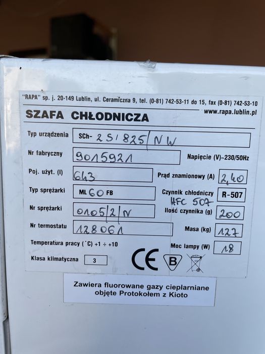 Witryna chłodnicza Rapa