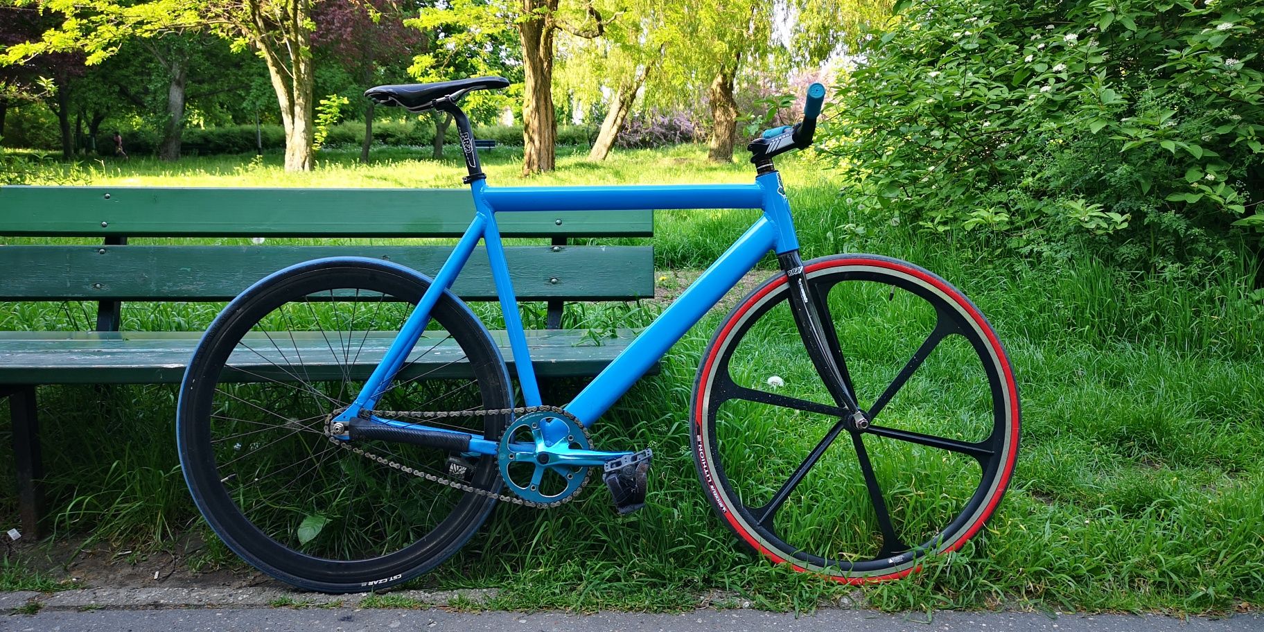 ostre koło, fixie bike, rama leader