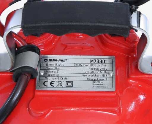POMPA do brudnej /szamba wody "MAR-POL"18000 l/h z pływakiem