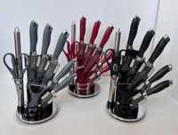 Набор стальных ножей на подставке "веер" (9 предметов) Zepline ZP-076