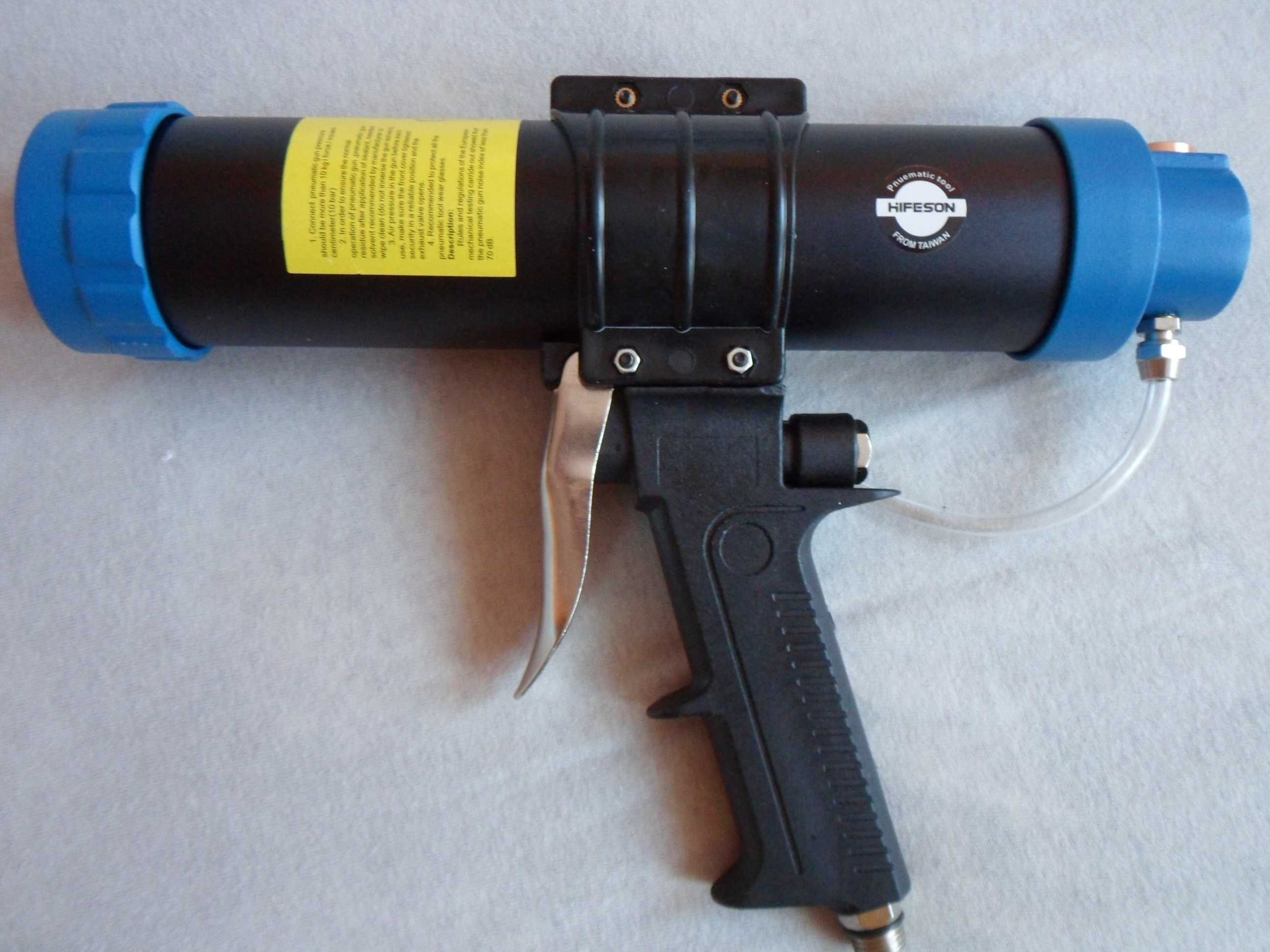 Pistolet pneumatyczny do silikonu z regulacją ciśnienia - nowy.