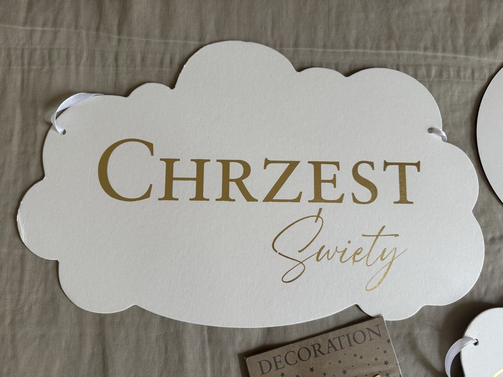 Napis Chrzest Święty Antka