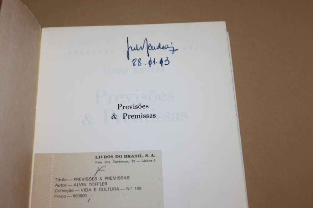 Previsões e Premissas// Alvin Toffler