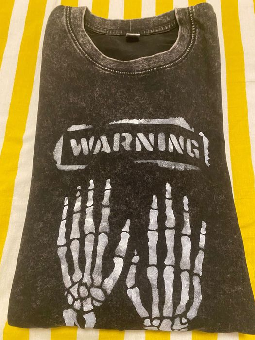 T-shirt  únicas de algodão 100 % com estampa de caveira