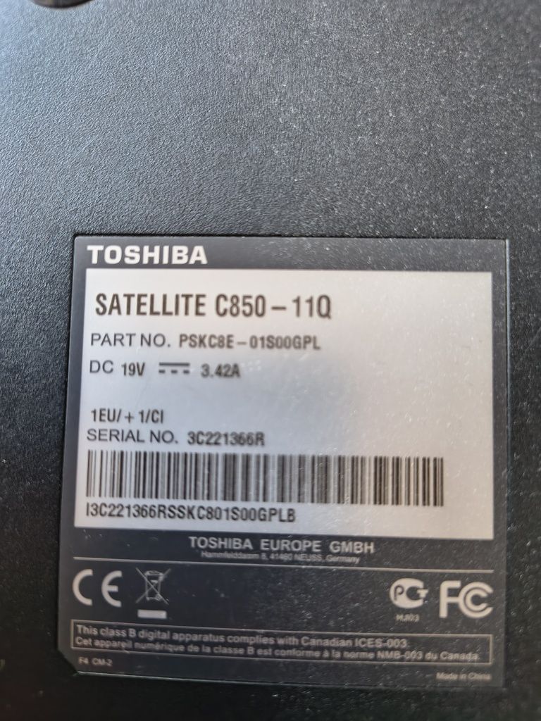 Toshiba satelitę C850-11Q
