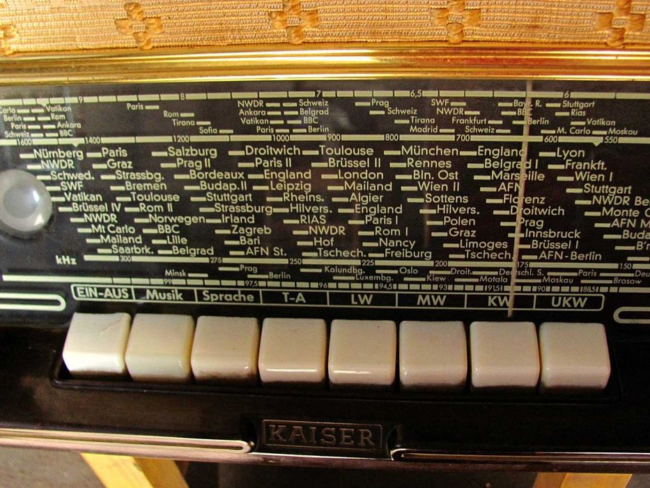 STARE Radio lampowe - KAISER - Oryginał - Sprawne - Grundig Blaupunkt