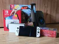 Mega zestaw - Nintendo Switch OLED + 6 gier, RingFit, gratisy Zelda