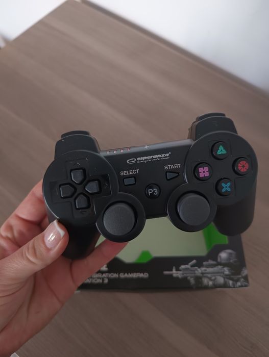 Gamepad bezprzewodowy, bluetooth, pad, ps3, czarny, kontroler
