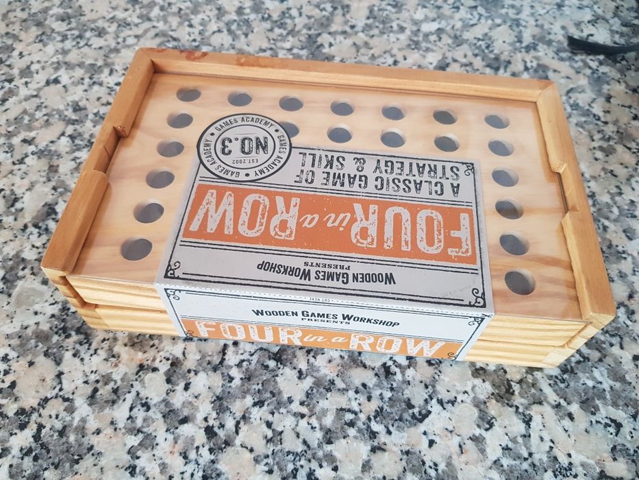 Jogo 4 EM LINHA - Em Madeira - NOVO