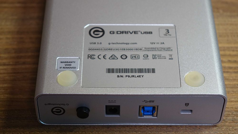 Внешний диск 3TB G-Technology G-Drive USB 3.0 Пробег 89 часов