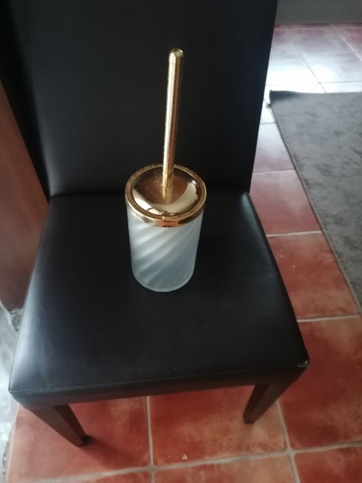 Porta piaçaba dourado