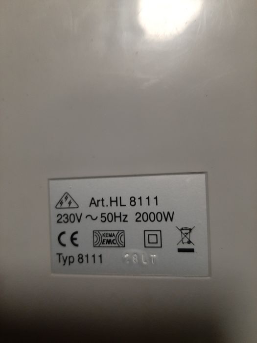 Termowentylator Severin 2000 watt obrót typ 8111