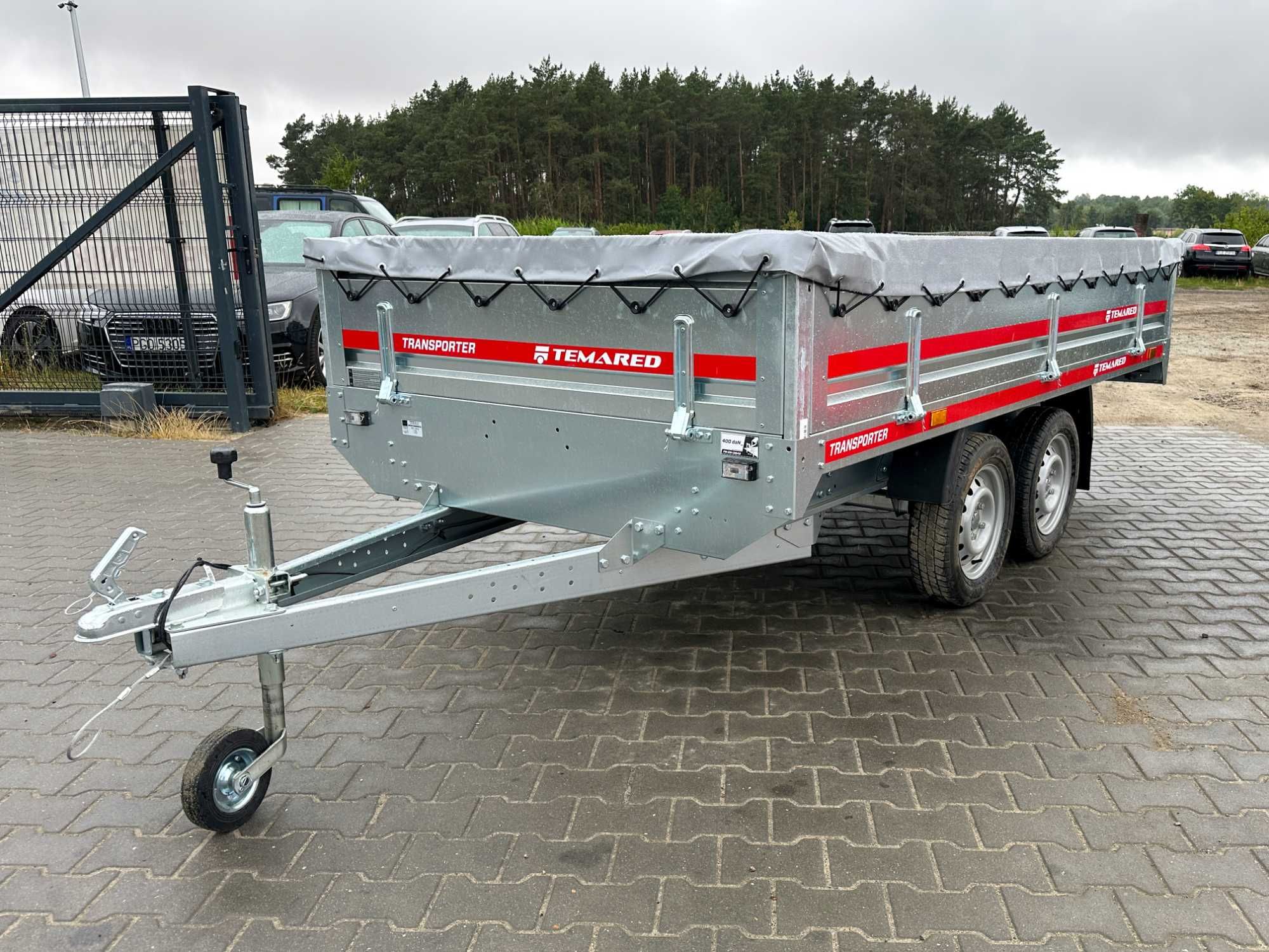 Przyczepka 304x151 cm TEMARED TRANSPORTER 3015/2 0,75T + plandeka