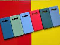 Акция! Качественный чехол с микрофиброй Samsung s10 s10 plus s10e