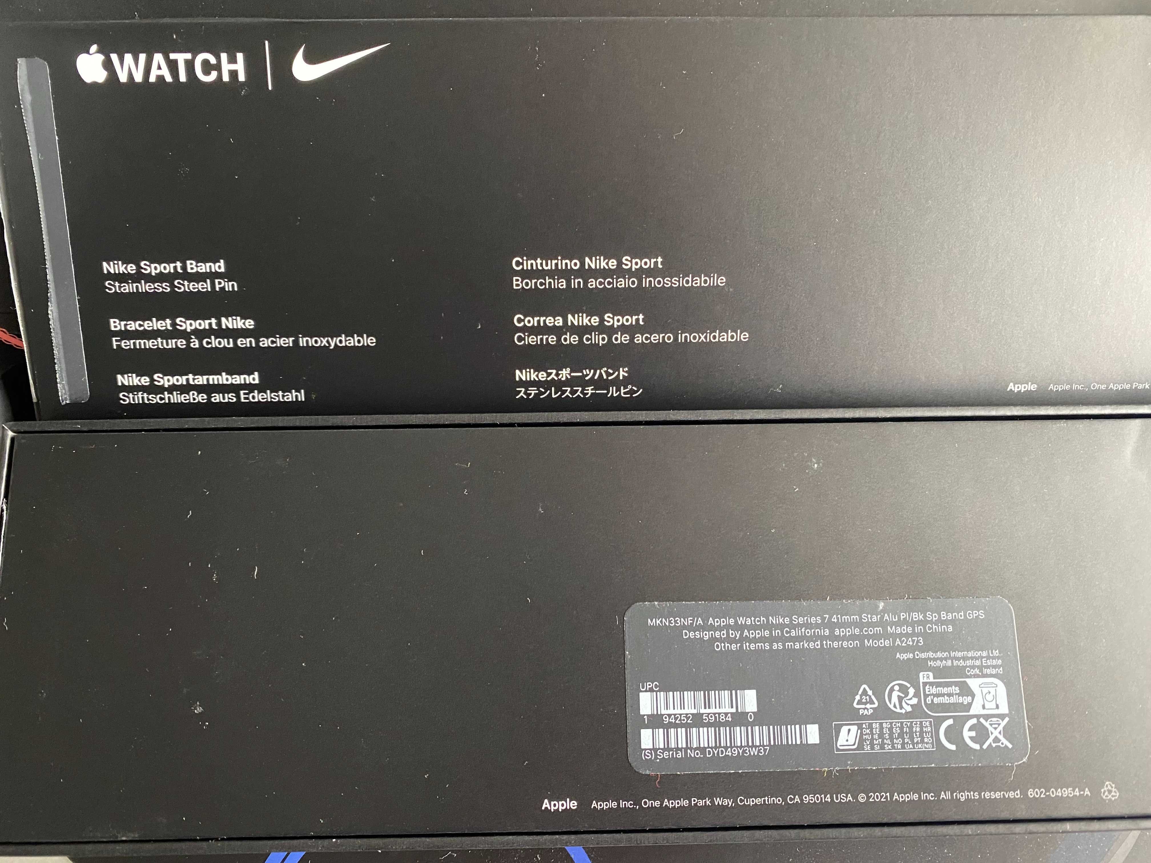 Apple Watch Nike Series 7 GPS 41mm за 60% ціни Al-m/Black Nike Sport