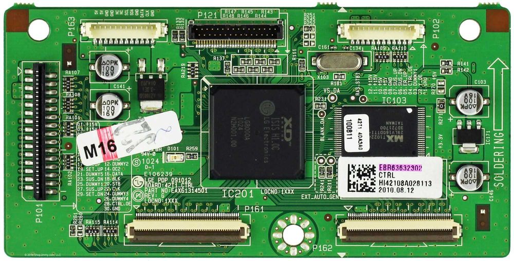 ebr636323.02 placa t.con logic control plasma lg 42pq2000