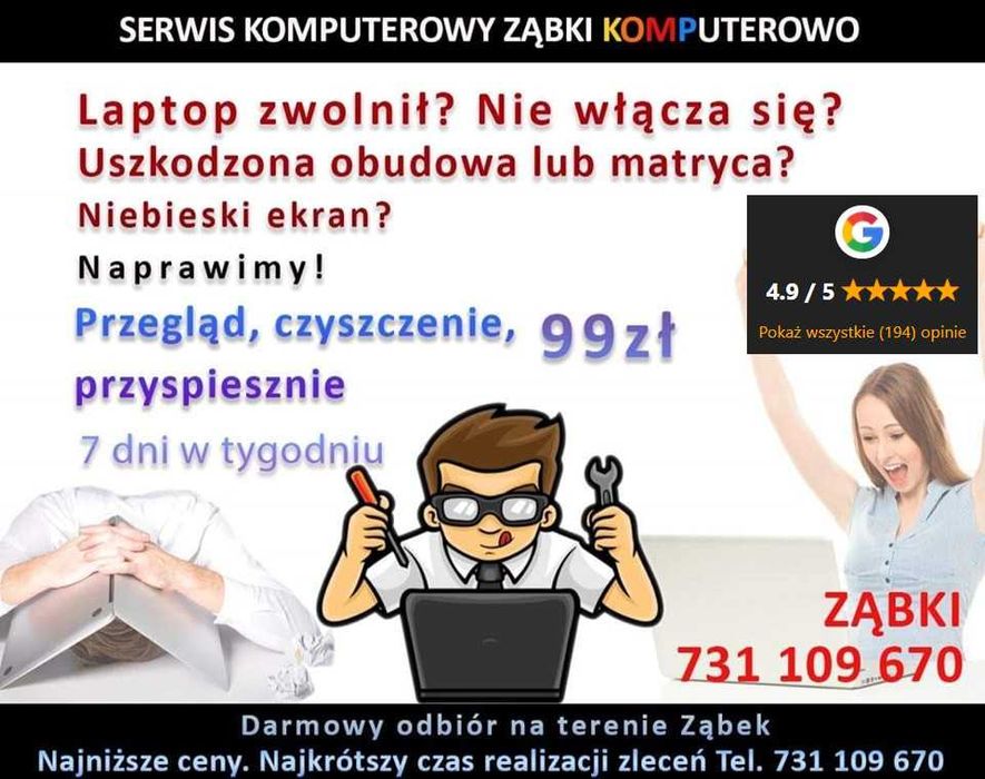 Ząbki Serwis Komputerowy Nr1 4.9 Google