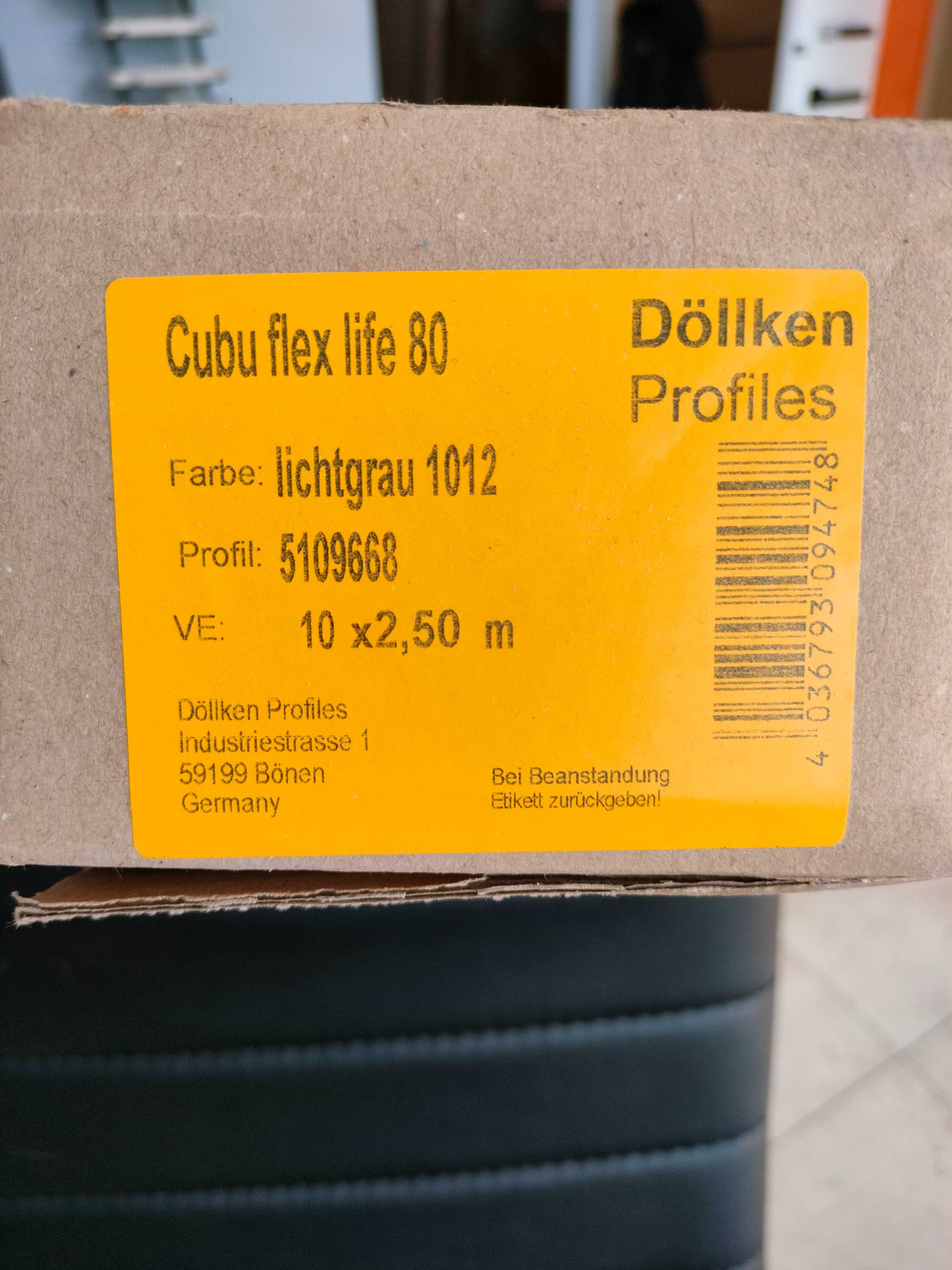 Listwa przypodłogowa DOLLKEN CUBU jasny szary 80 mm