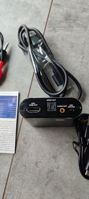Ekstraktor HDMI do HDMI+audio ARC adapter konwerter cinch aux