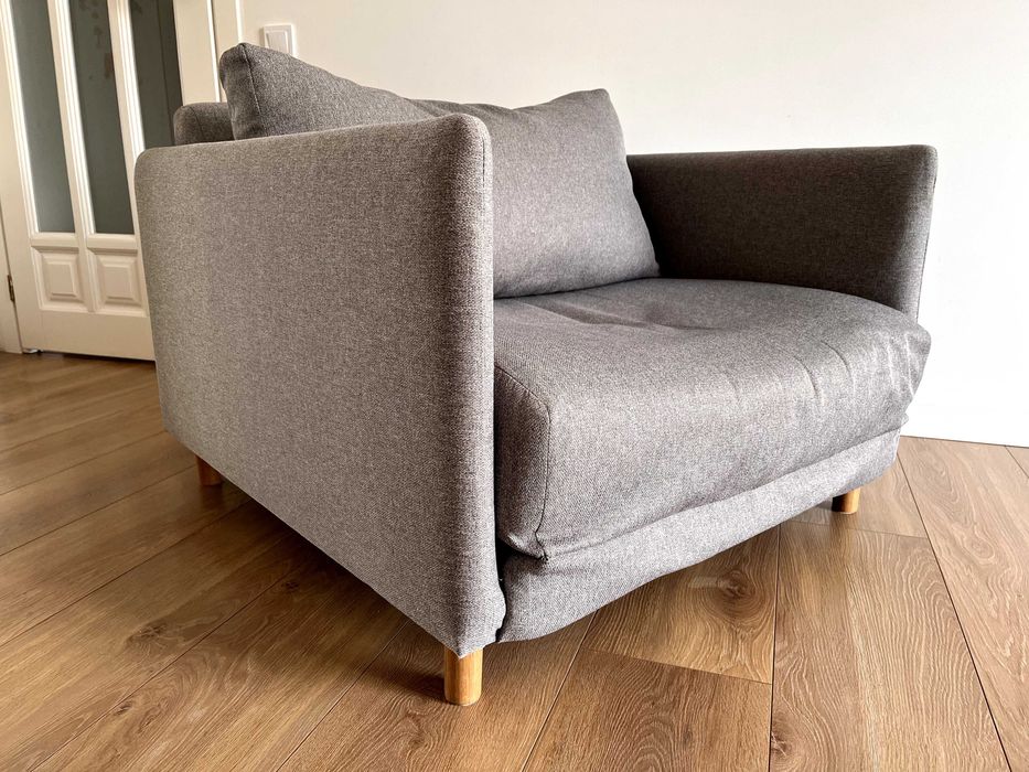 Крісло-ліжко NORODDEN світло-сірий