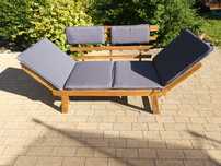 Leżanka ławka leżak sofa kanapa do ogrodu ogrodowe taras patio balkon