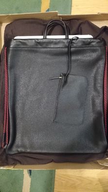 Gucci Logo Drawstring Backpack, рюкзак мужской/женский