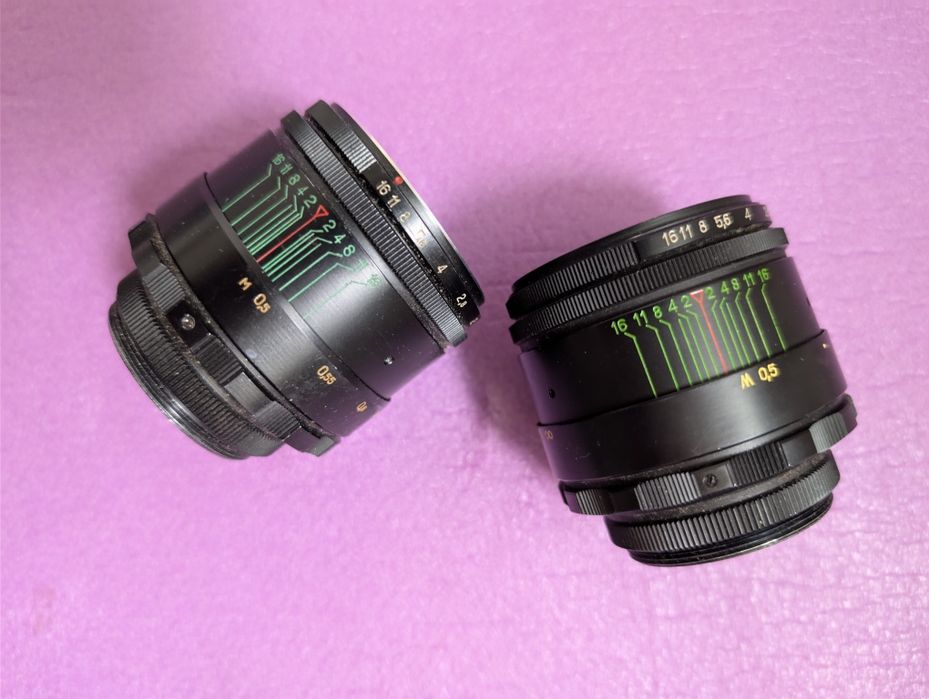 Портретні обьективи Зенітар 50 1.7  Геліос 44-2 ( м42)