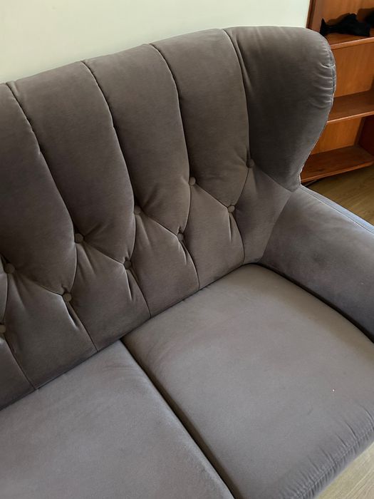 Sofa aksamitna 3 i 2
