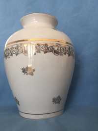 Porcelana Chodzież duży pozłacany wazon ponad 20 cm