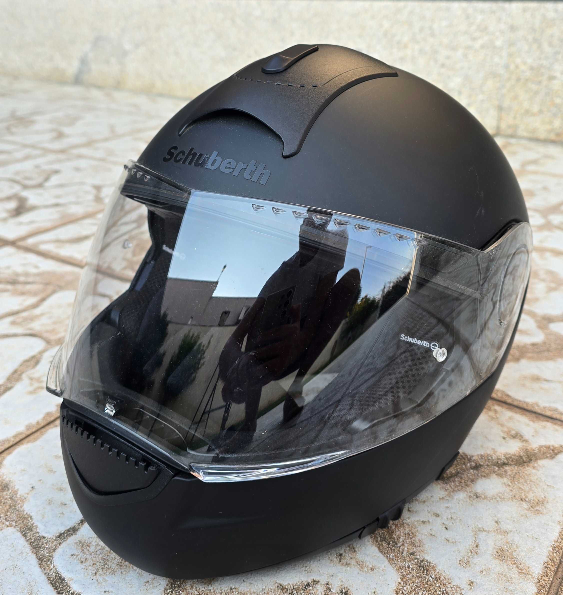 Capacete Preto Matte Schuberth C3 BASIC (modular)