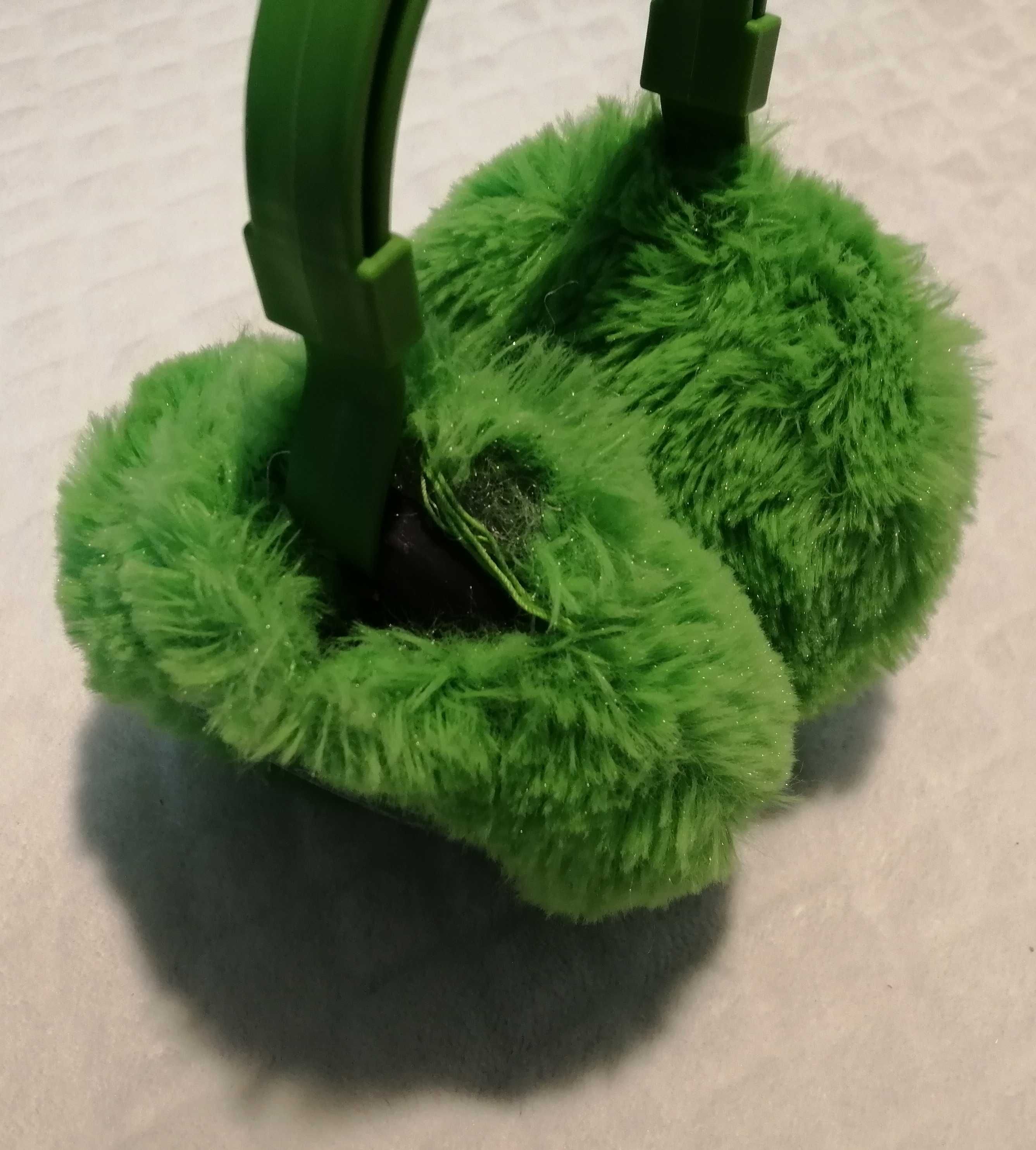 Nauszniki zimowe dziecięce, zielone, Sourz (34-47cm)