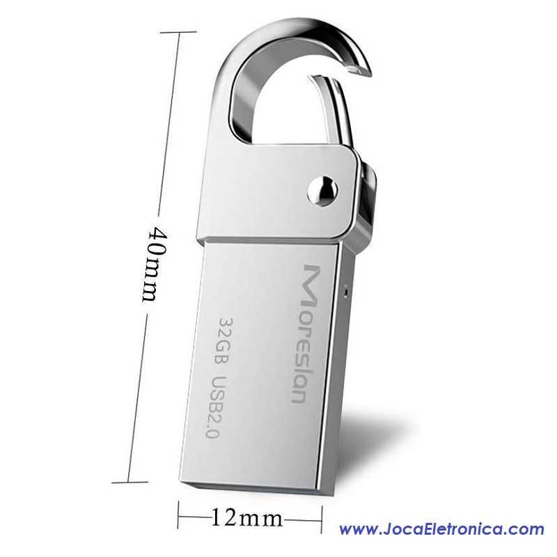 Pen Drive 32GB de Alumínio USB 2.0 Moreslan