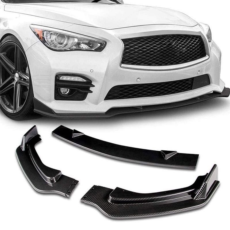 Губа на передний бампер Infiniti Q50 сплитер накладка на бампер обвес