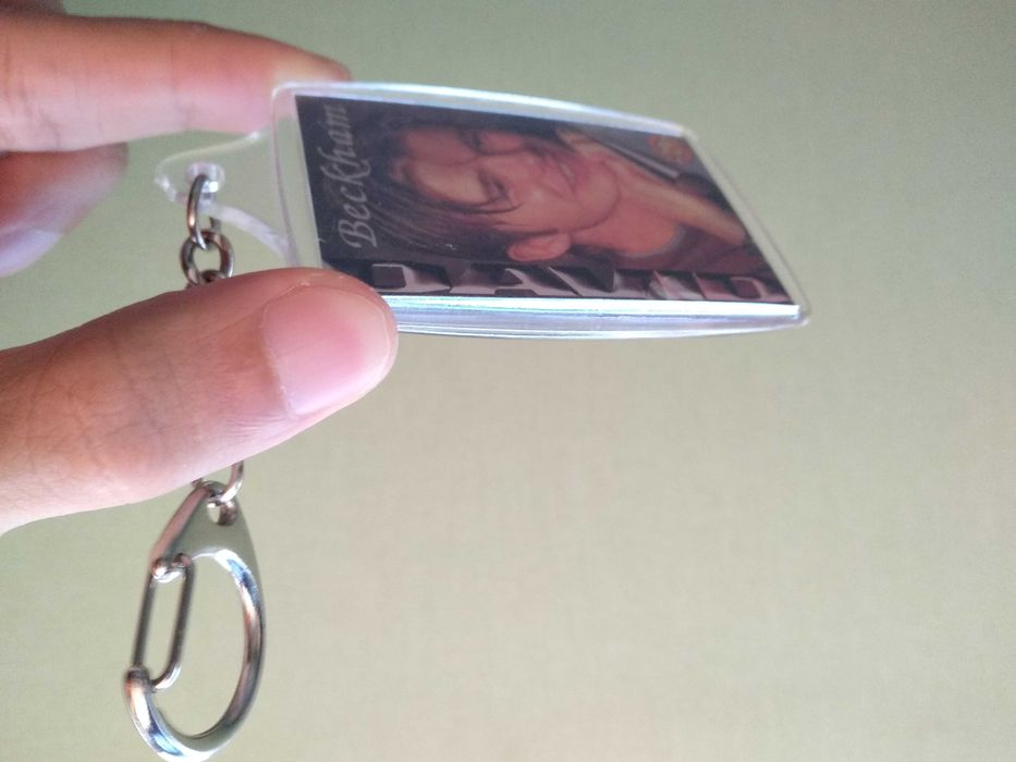 David Beckham (Keychain Chaveiro - Manchester United Keyring Futebol)