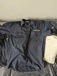 Policja.  Koszula służbowa 2szt. krótki i długi komplet w jednym rozmi