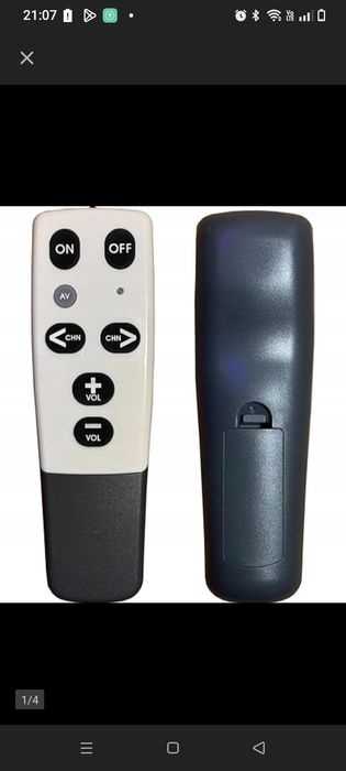 Uniwersalny pilot do TV dla seniorów