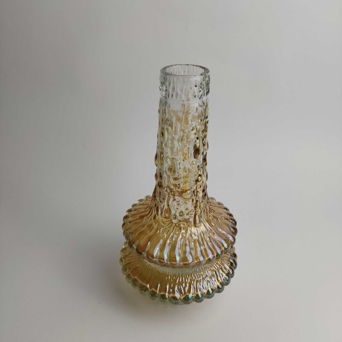 Wazonik szklany UFO proj. Timo Sarpaneva Iittala - lata 70 - żółty