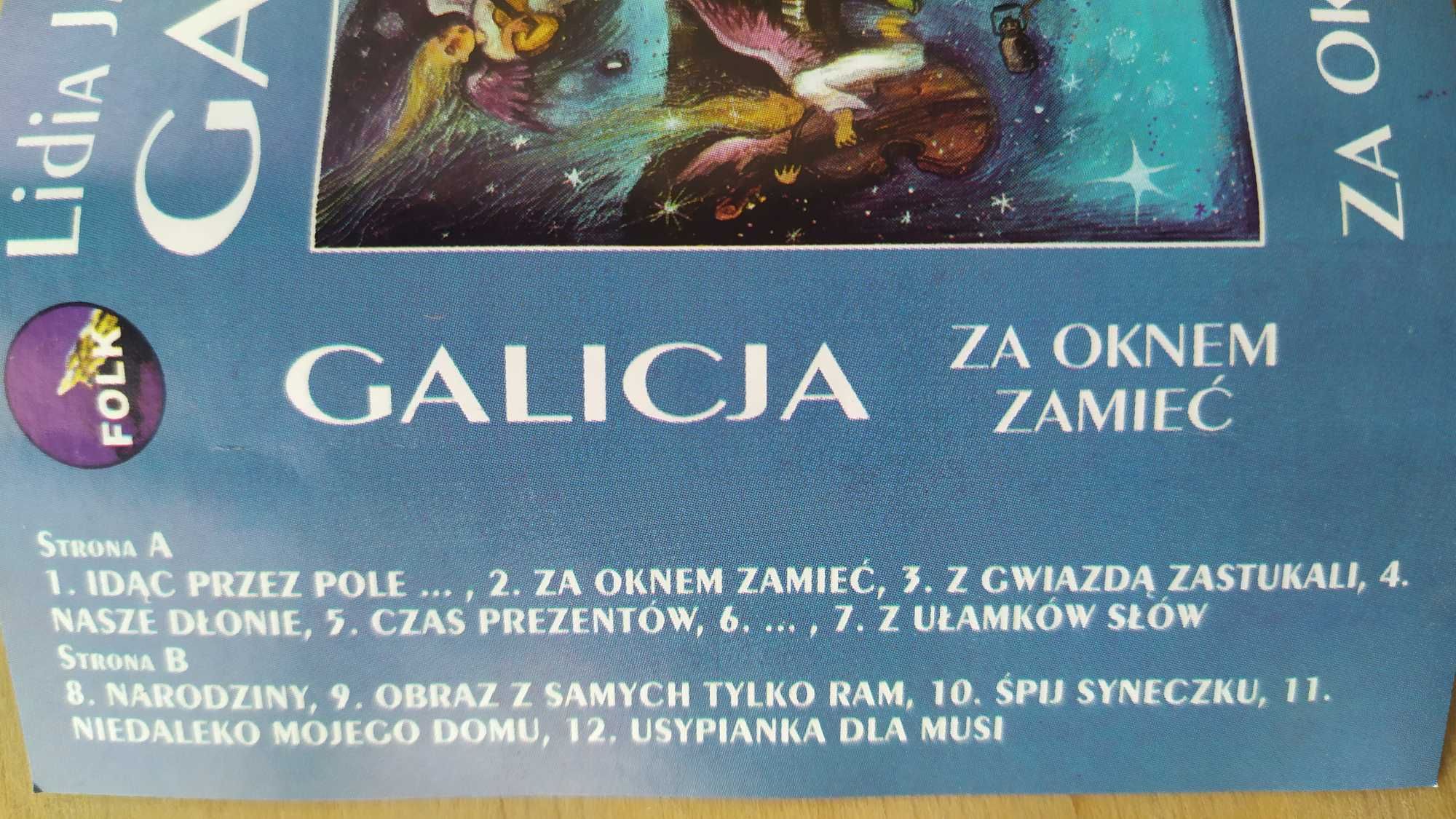 Lidia Jazgar z zespołem Galicja Za oknem zamieć kaseta MC
