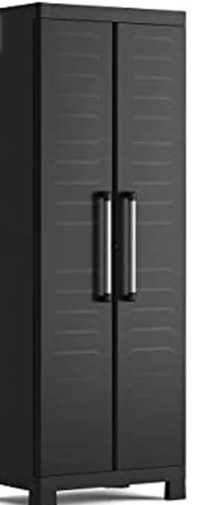 Keter Detroit szafka na miotły, z tworzywa sztucznego, czarna, 65 x 45