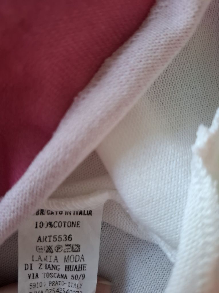 Nowy włoski cienki sweterek z misiem