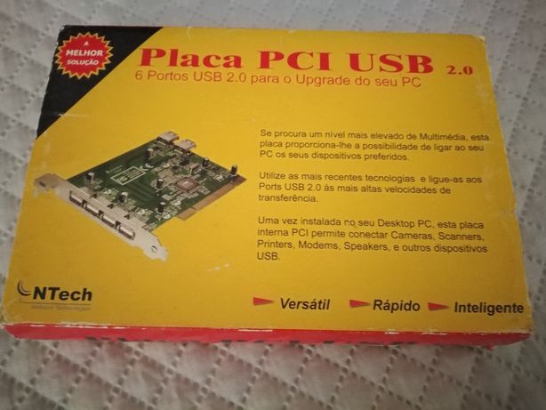 Placa PCI com 6 USB 2.0 NTech