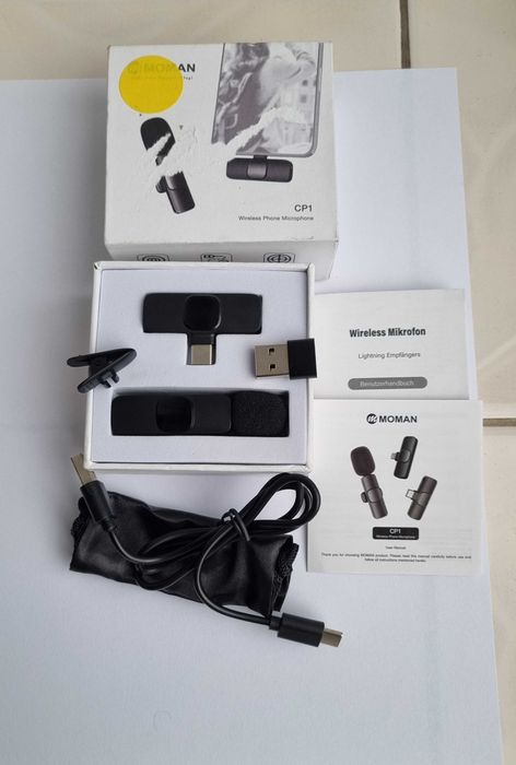 Бездротовий мікрофон петличний Type-C MOMAN CP1(С) 2,4 ГГц